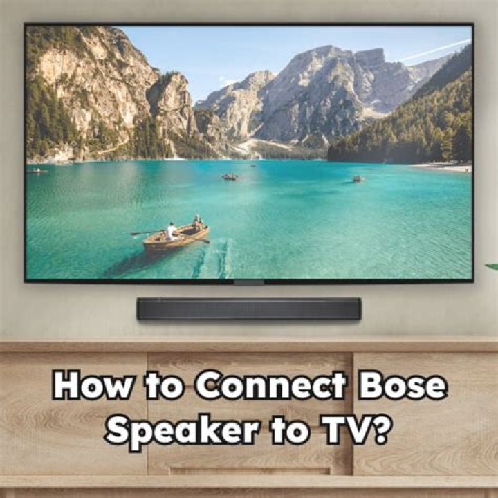 How does a Bose speaker work on a TV?