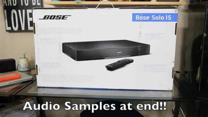 How does Bose solo 15 sound system work?
