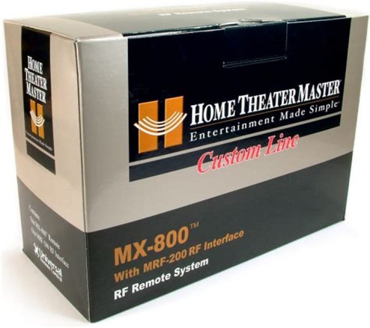 How does the home theater master mx-800 RF work?