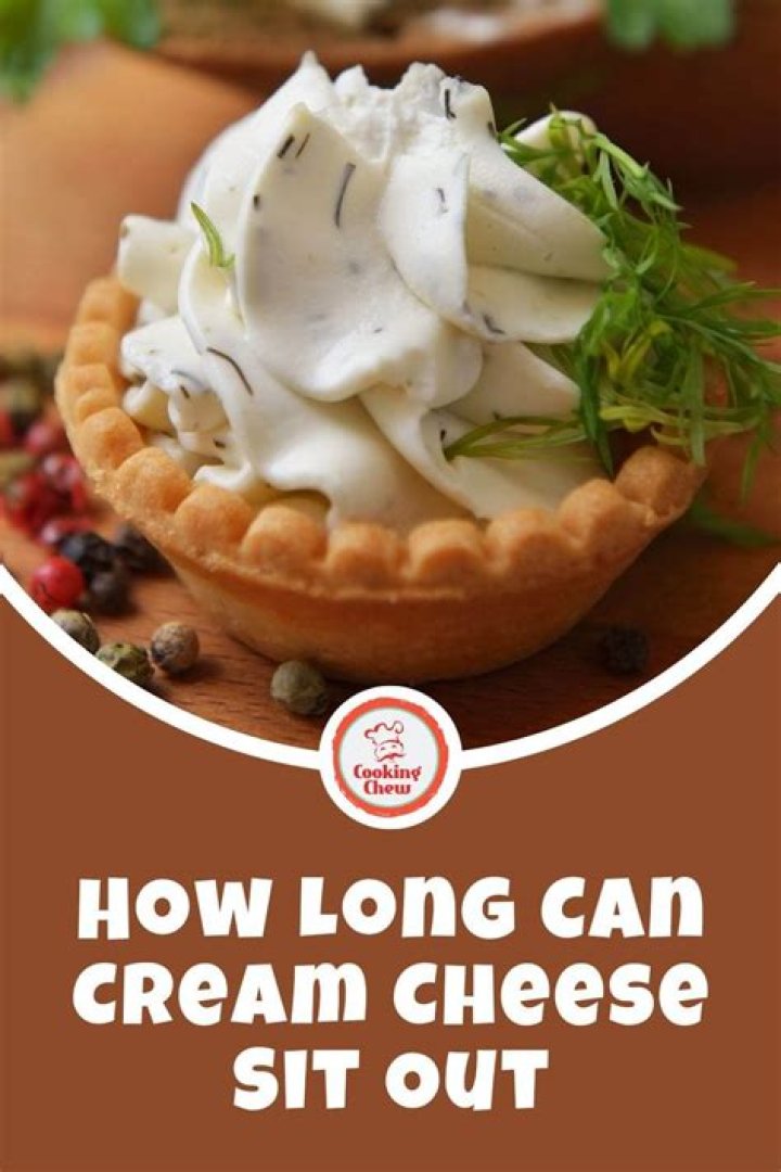 How long can cream cheese be left at room temperature?