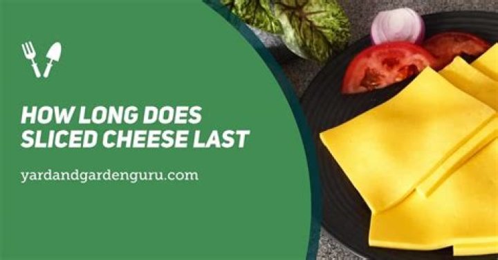 How long does sliced cheese from the deli last?