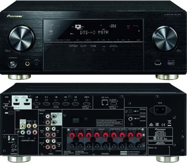 How many channels does the pioneer vsx-924 AV receiver have?