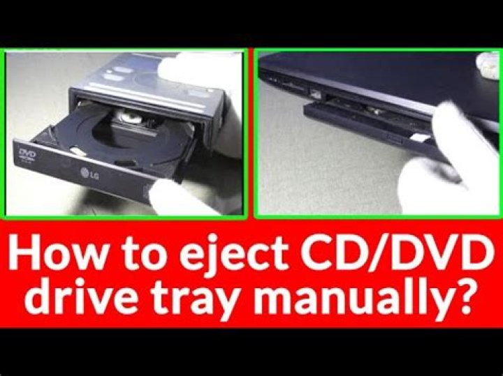 How to manually open a jammed CD or DVD drive?