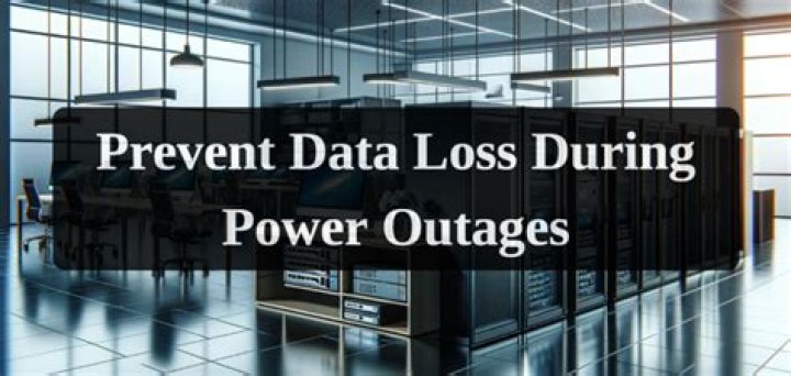 How to prevent data loss during a power outage?