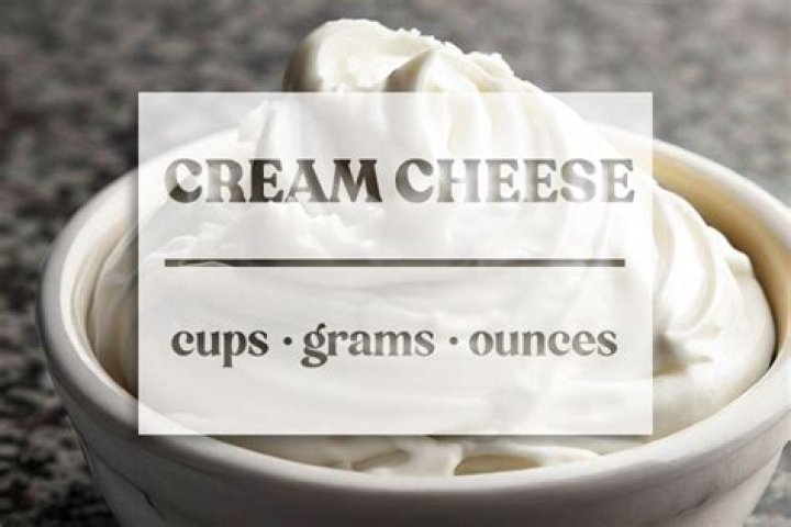 Is 250 grams of cream cheese 1 cup?