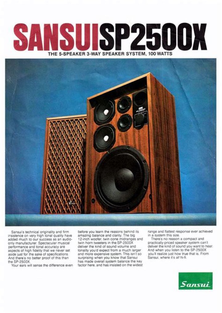 Is the Sansui sp-2500x a good speaker system?