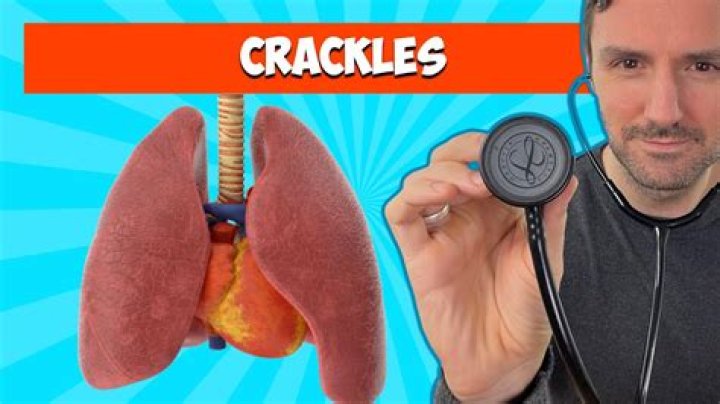 What do crackle sounds indicate?