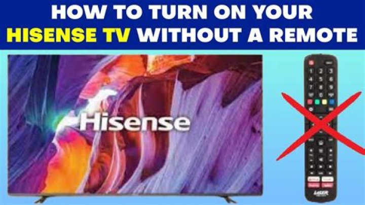What do I need to turn on my TV?