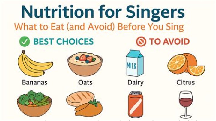 What do singers eat before they sing?
