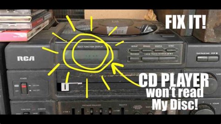 What do you do if your CD player wont read CDs?