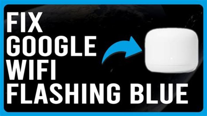 What does a solid blue light mean on Google WIFI?