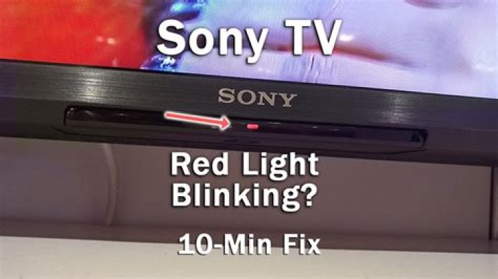 What does it mean when a pioneer TV blinks?