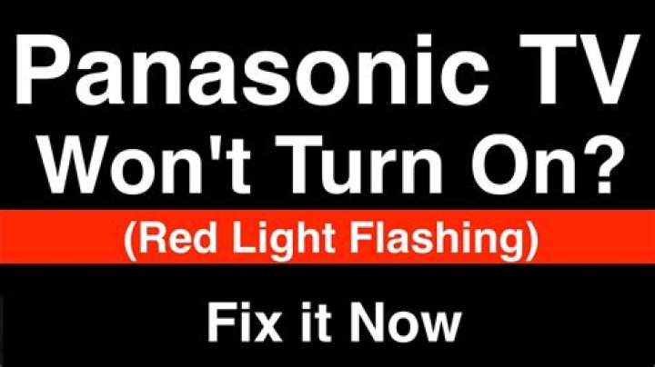 What does it mean when your Panasonic TV power indicator blinks?