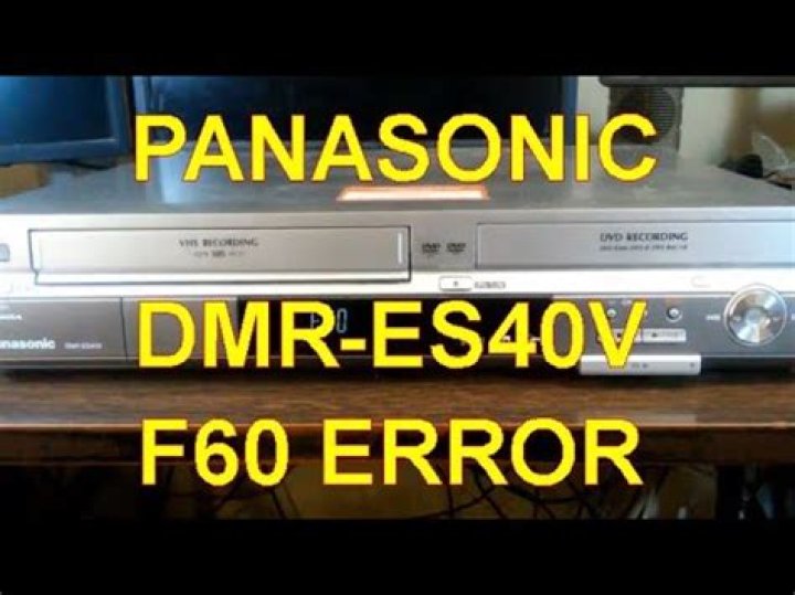What does that error mean on my Panasonic DMR es40v?