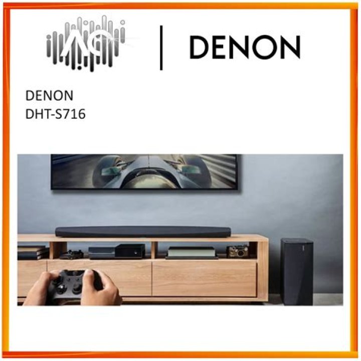 What does the Denon dht-s716h sound bar do?