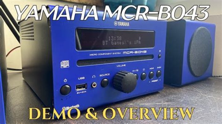 What does the Yamaha mcr-b043 micro component system do?