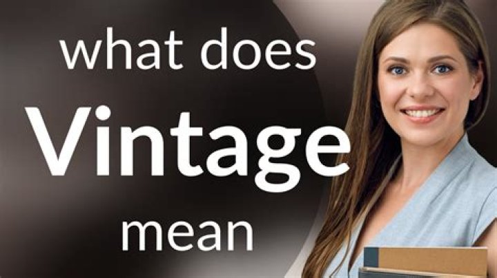 What does vintage mean on an amp?
