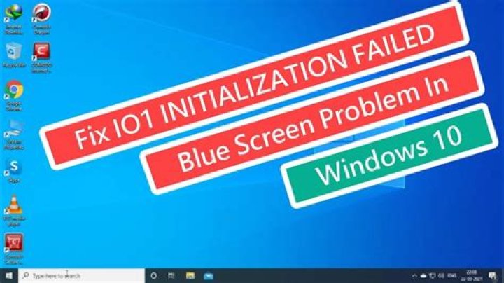 What happens if IO1 initialization failed in Windows 10?