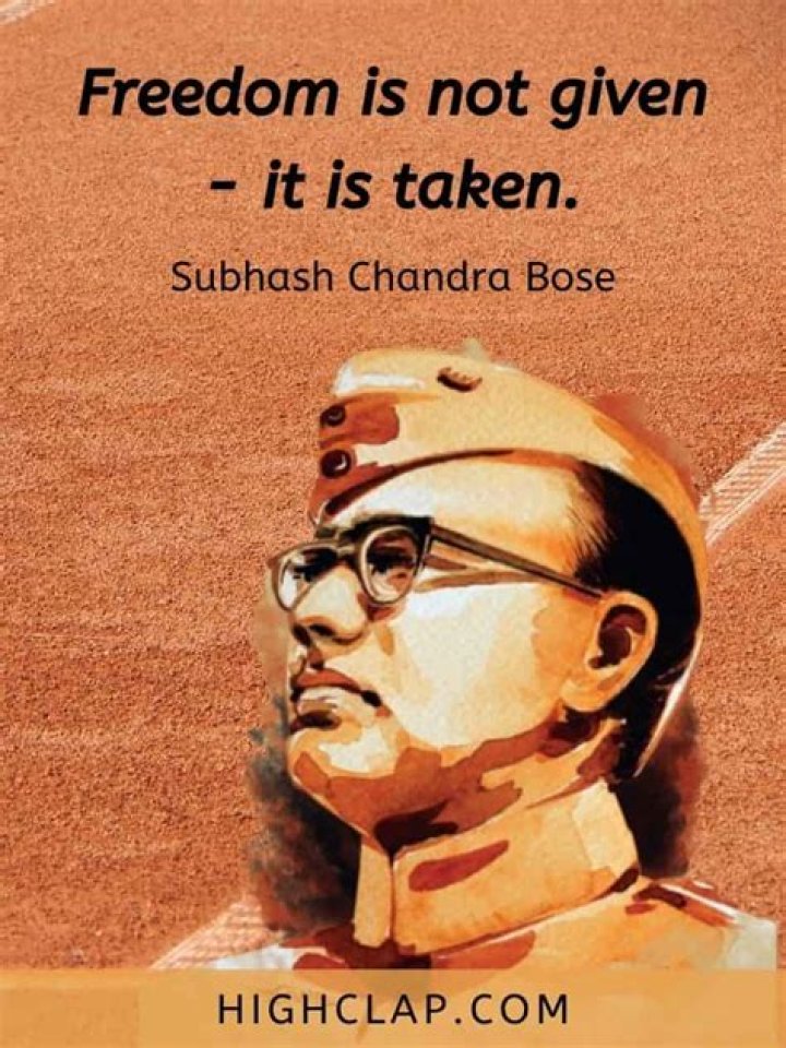 What is Subhash Chandra Bose slogan?