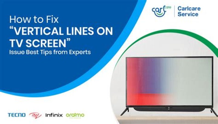 What is the cause of vertical lines on TV?
