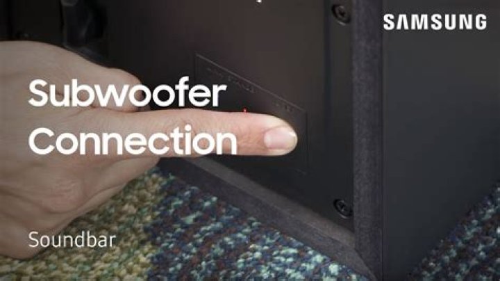 What is the woofer button on Samsung soundbar?