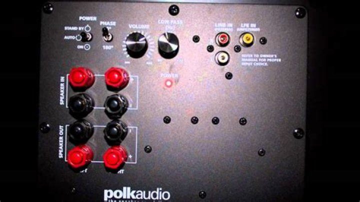 What kind of amplifier does Polk Audio psw505 have?