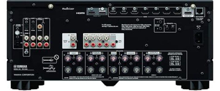 What kind of audio does a Yamaha receiver play?
