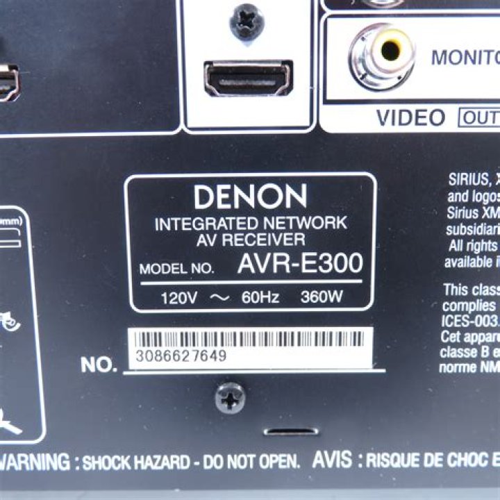What kind of HDMI input does Denon AVR E300 have?