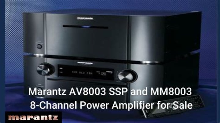 What kind of power amplifier does Marantz av8003 use?