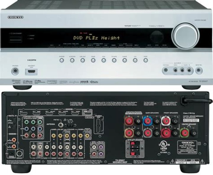 What kind of speakers does Onkyo tx-sr607 have?