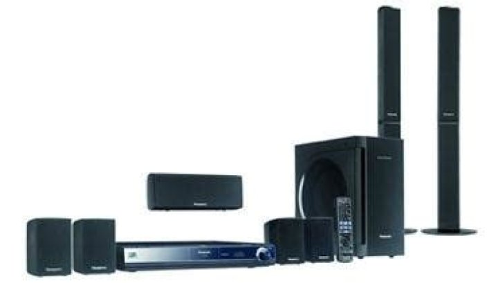What kind of speakers does Panasonic sc-bt300 have?