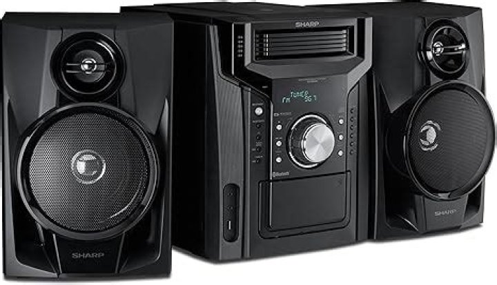 What kind of speakers does sharp CD bh950 have?
