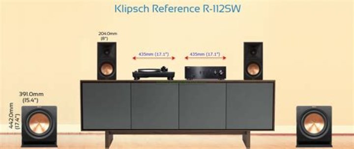 What kind of subwoofer does Klipsch reference r-112sw?