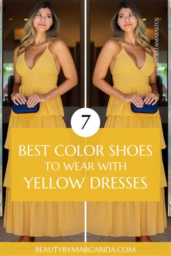 What shoe color matches with yellow?