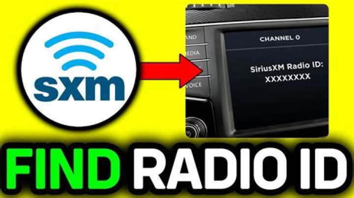 Where do I find my radio ID for SiriusXM?