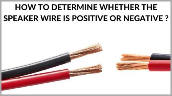 Which is the positive wire on a speaker?