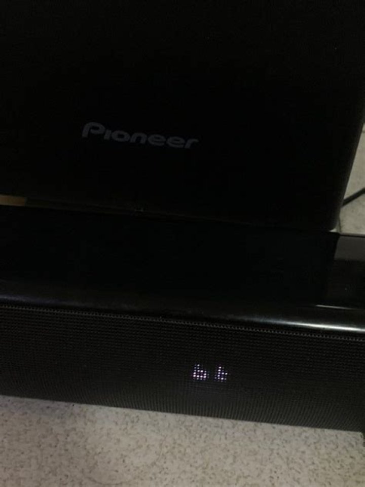 Who is the designer of the Pioneer sound bar?