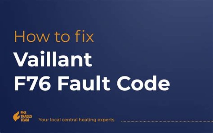 Why do I get the F76 error code?