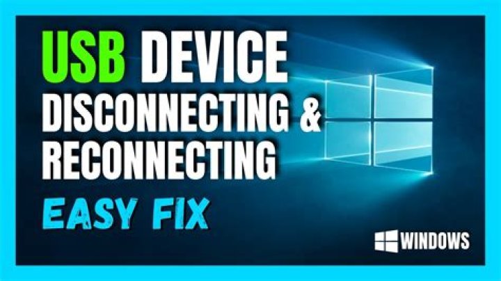 Why do my USB devices keep disconnecting and reconnecting?