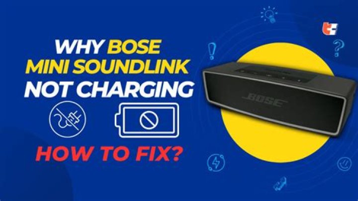 Why does my Bose mini SoundLink not charge?