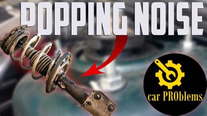 Why does my car make a popping sound when I start it up?