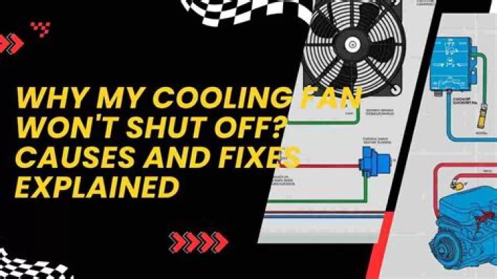 Why does my cooling fan run after shutting the engine off?