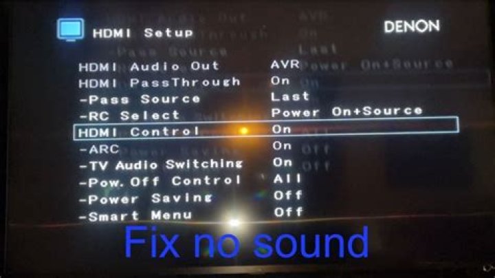 Why does my Denon HEOS sound not work?