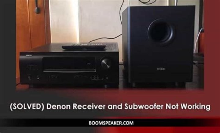 Why does my Denon subwoofer not work in stereo?