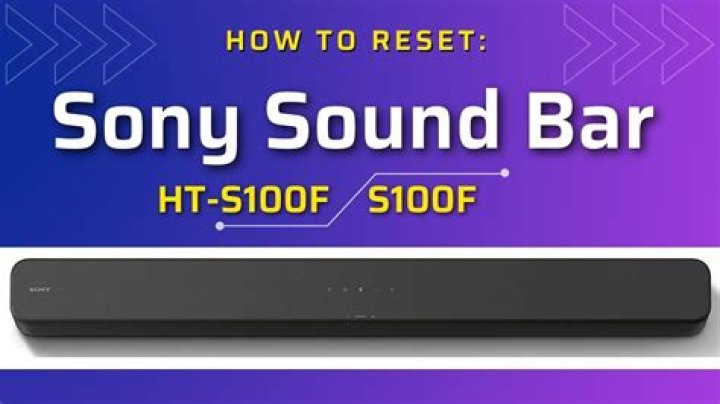Why does my ht-s100f sound bar not turn on?
