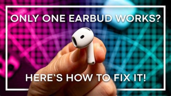 Why does my iPod only play one ear?