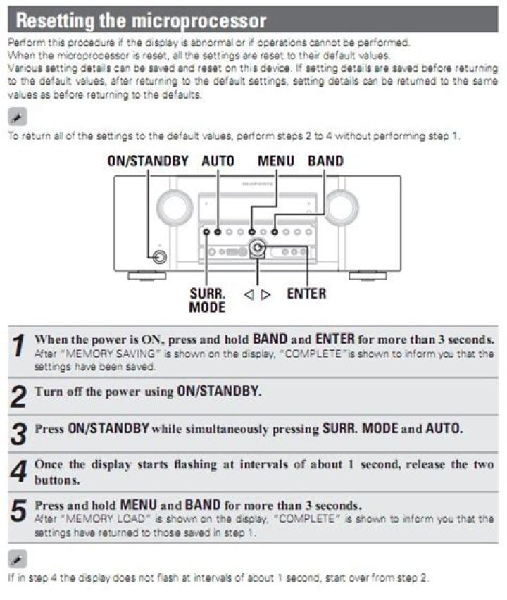 Why does my Marantz sr5005 have no sound?