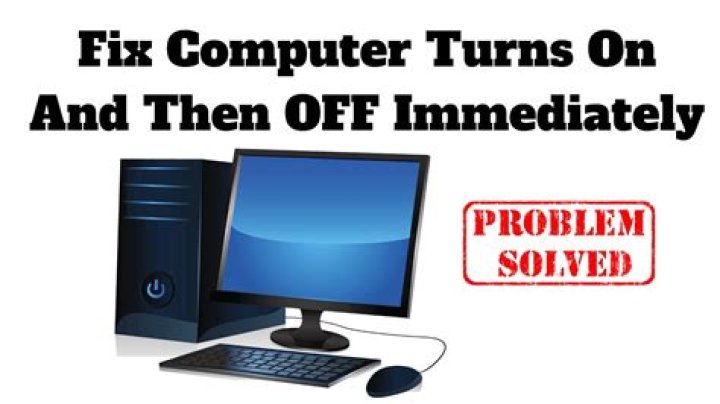 Why does my PC keep turning off after a few minutes?