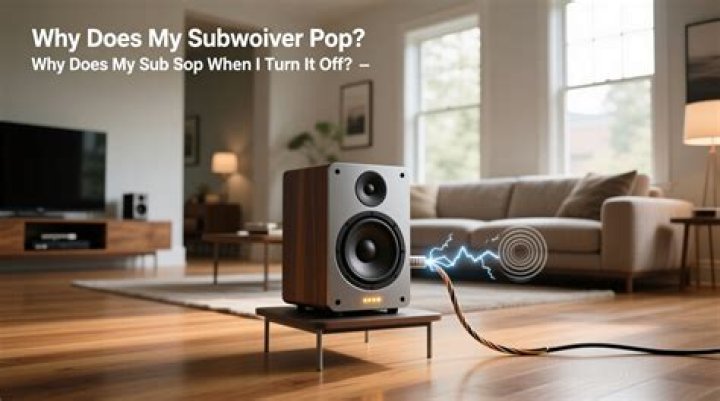 Why does my subwoofer pop occasionally?
