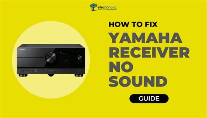 Why does my Yamaha receiver stop playing sound?
